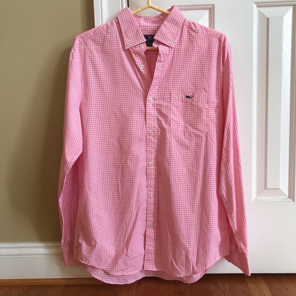 Classic Fit Gingham Tucker Shirt (Performance)